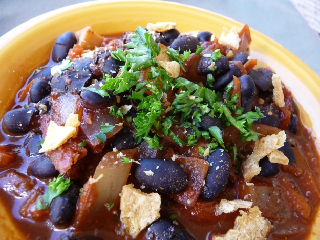 Hottest Black Bean Chili South of the Border