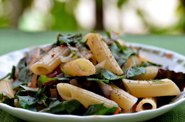 Penne with Swiss Chard